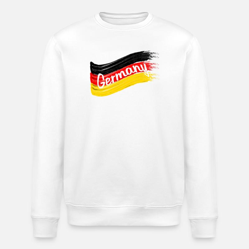 Drapeau allemand - Sweat bio ROLLER Stanley/Stella Unisexe - blanc