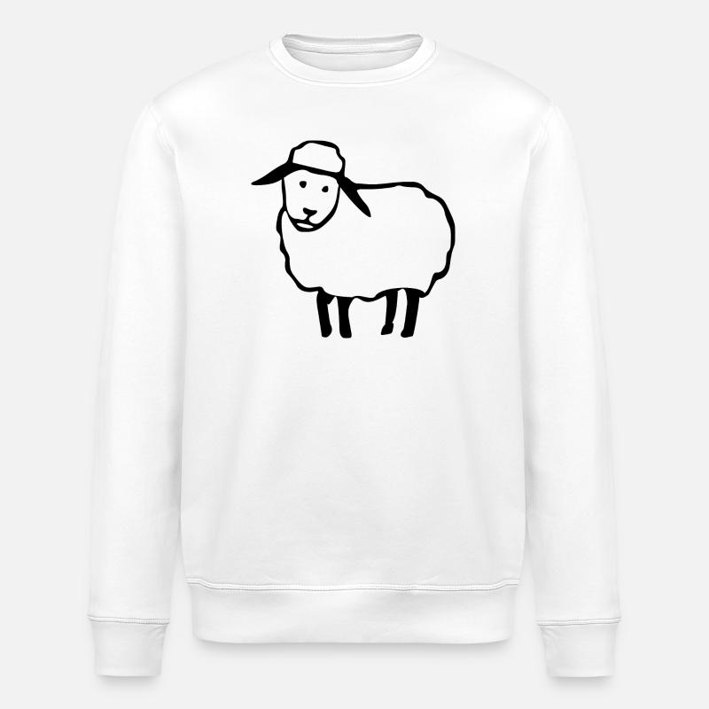 sheep - Stanley/Stella ROLLER Unisex Organic Sweatshirt - white
