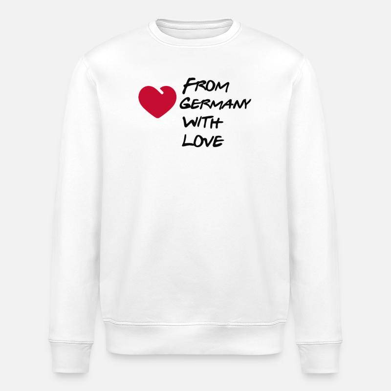 Mit Liebe aus Deutschland - Stanley/Stella Unisex Bio-Sweatshirt ROLLER - Weiß