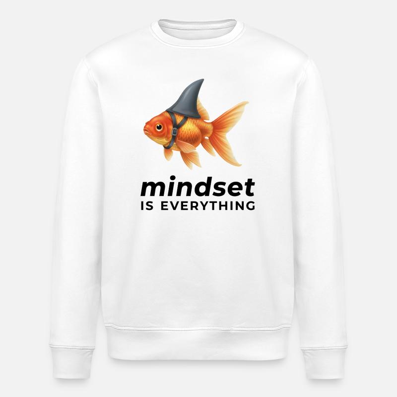 Goldfish Mindset Helm - Stanley/Stella Unisex Bio-Sweatshirt ROLLER - Weiß