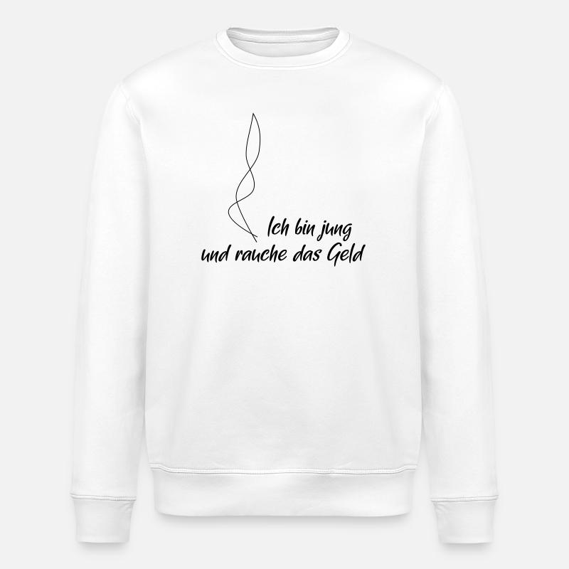 I'm young - Stanley/Stella ROLLER Unisex Organic Sweatshirt - white