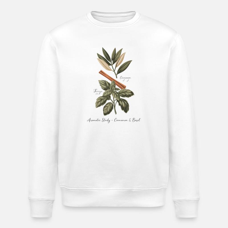 Zimt & Basilikum - Stanley/Stella Unisex Bio-Sweatshirt ROLLER - Weiß