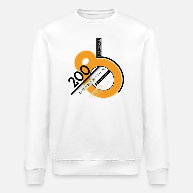 Orangen Ringdesign Limited Edition 2008 - Stanley/Stella Unisex Bio-Sweatshirt ROLLER - Weiß