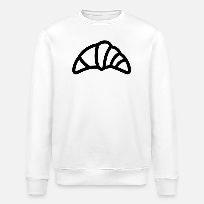croissant - Sweat bio ROLLER Stanley/Stella Unisexe - blanc
