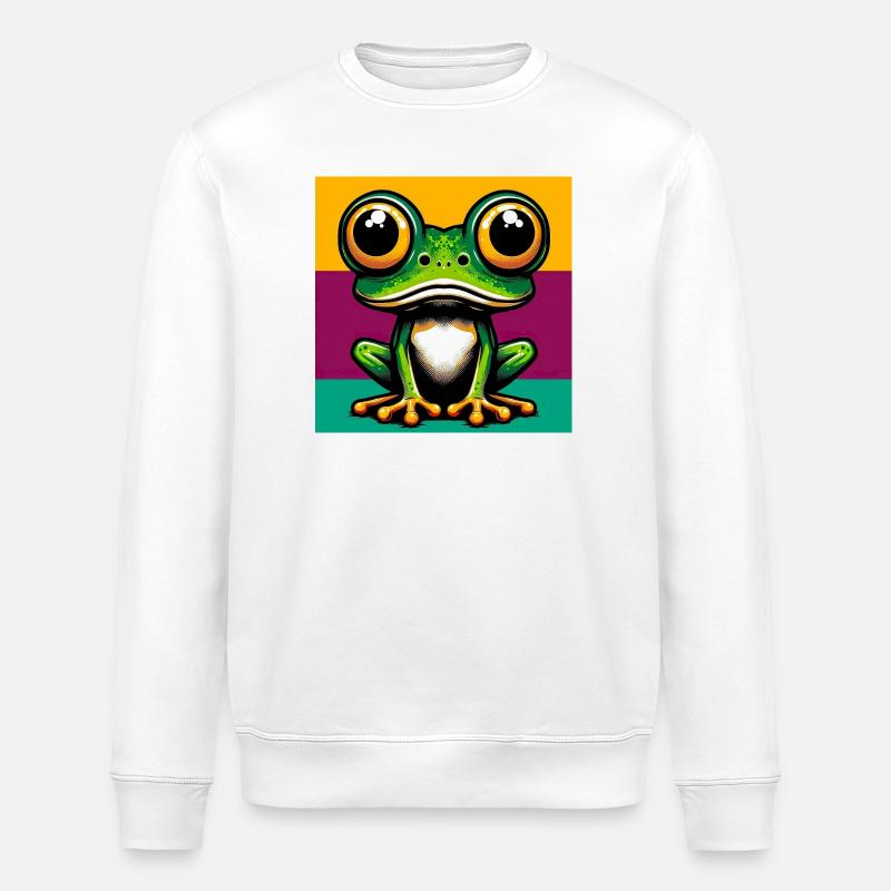 Frosch - Stanley/Stella Unisex Bio-Sweatshirt ROLLER - Weiß
