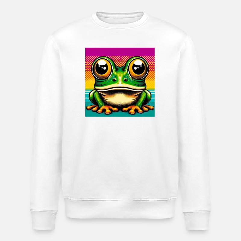 Frosch - Stanley/Stella Unisex Bio-Sweatshirt ROLLER - Weiß