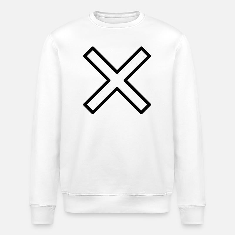 croix - Sweat bio ROLLER Stanley/Stella Unisexe - blanc