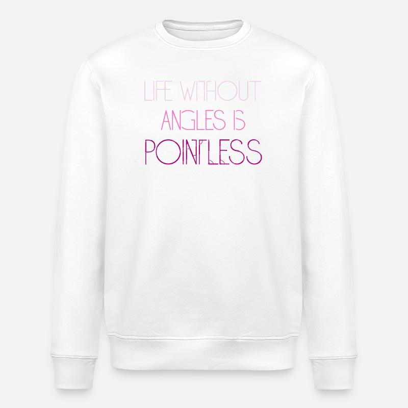 Funny Math Sayings Math Teacher - Stanley/Stella ROLLER Unisex Organic Sweatshirt - white