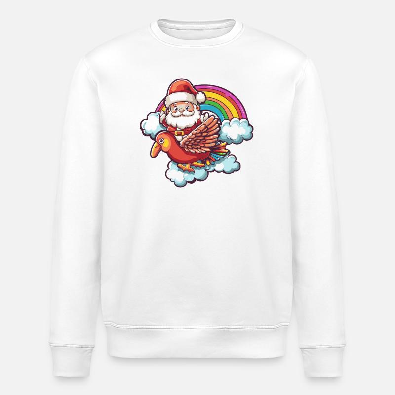 Truthan Weihnachtsmann Weihnachten - Stanley/Stella Unisex Bio-Sweatshirt ROLLER - Weiß