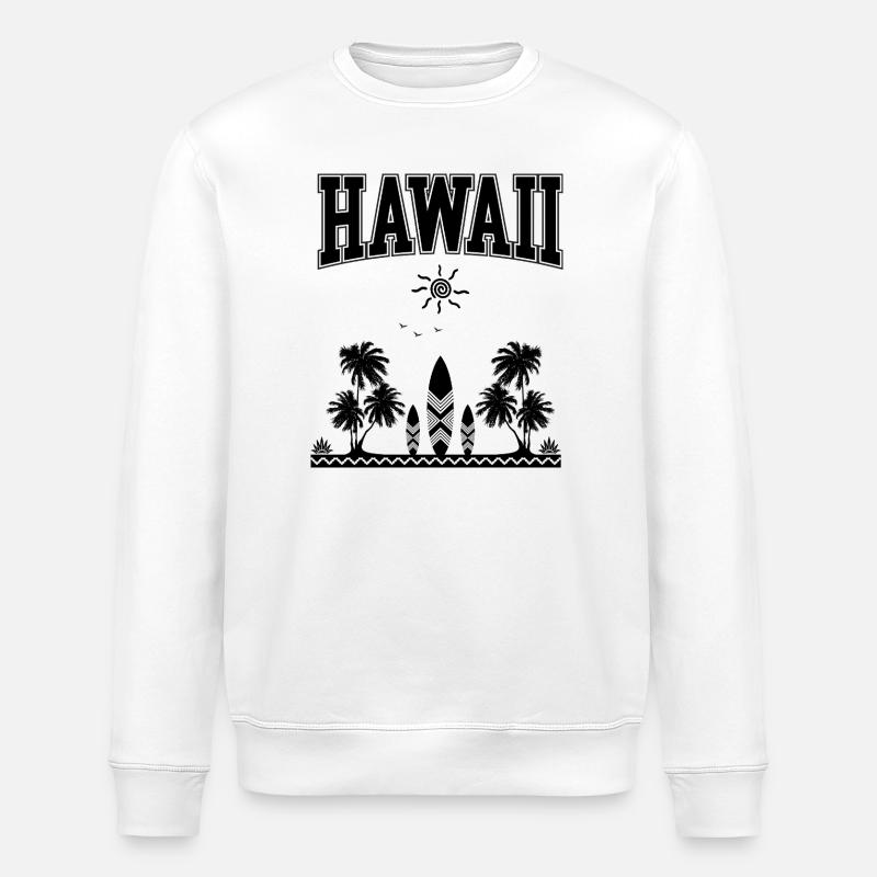 Hawaï - Sweat bio ROLLER Stanley/Stella Unisexe - blanc