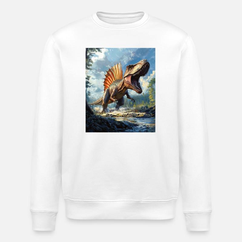 Spinosaurus - Stanley/Stella Unisex Bio-Sweatshirt ROLLER - Weiß
