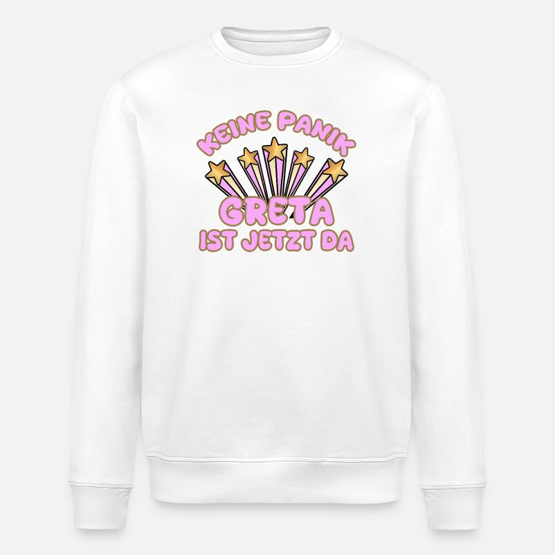 Frauenname Greta - Stanley/Stella Unisex Bio-Sweatshirt ROLLER - Weiß