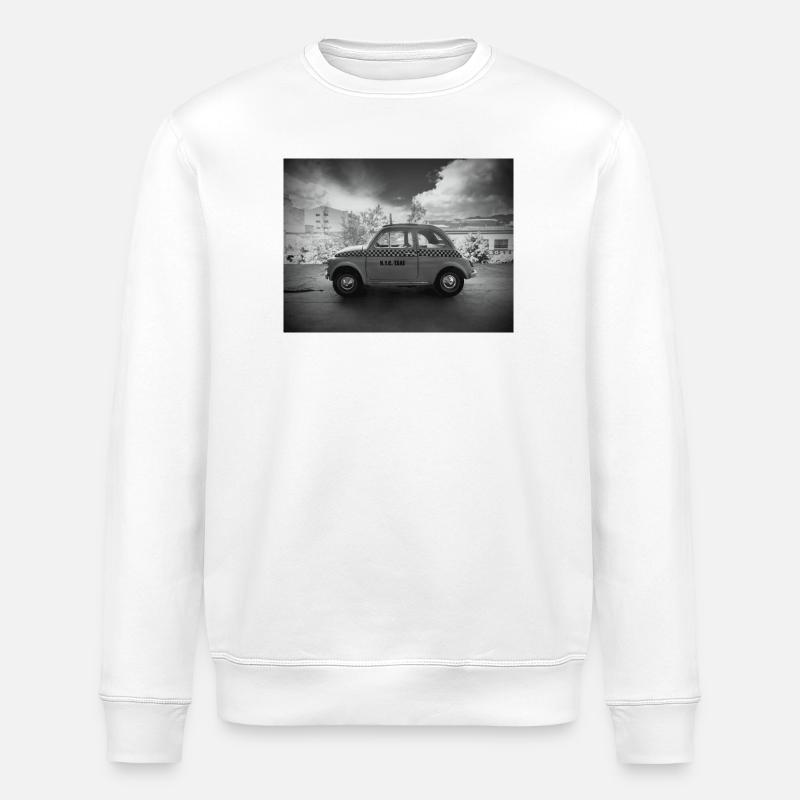 Oldtimer New York Taxi - Stanley/Stella Unisex Bio-Sweatshirt ROLLER - Weiß