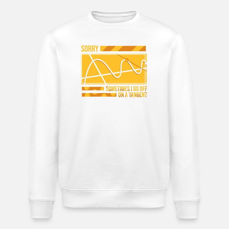 Math Teacher Geometry School Mathematics - Stanley/Stella ROLLER Unisex Organic Sweatshirt - white