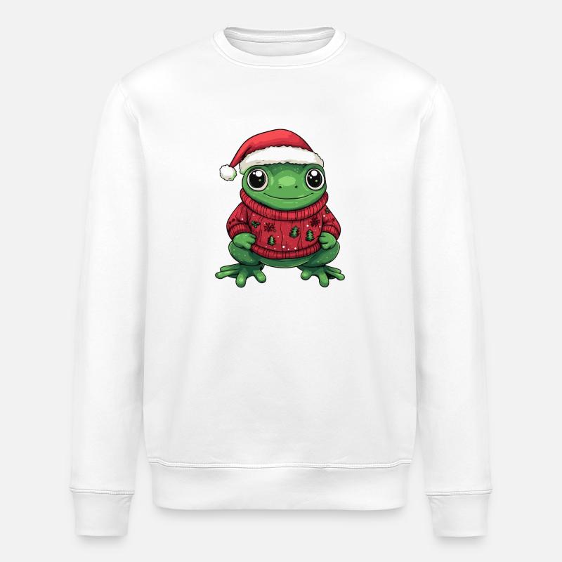 Frø Jul - Stanley/Stella økologisk unisex-sweatshirt ROLLER - hvid