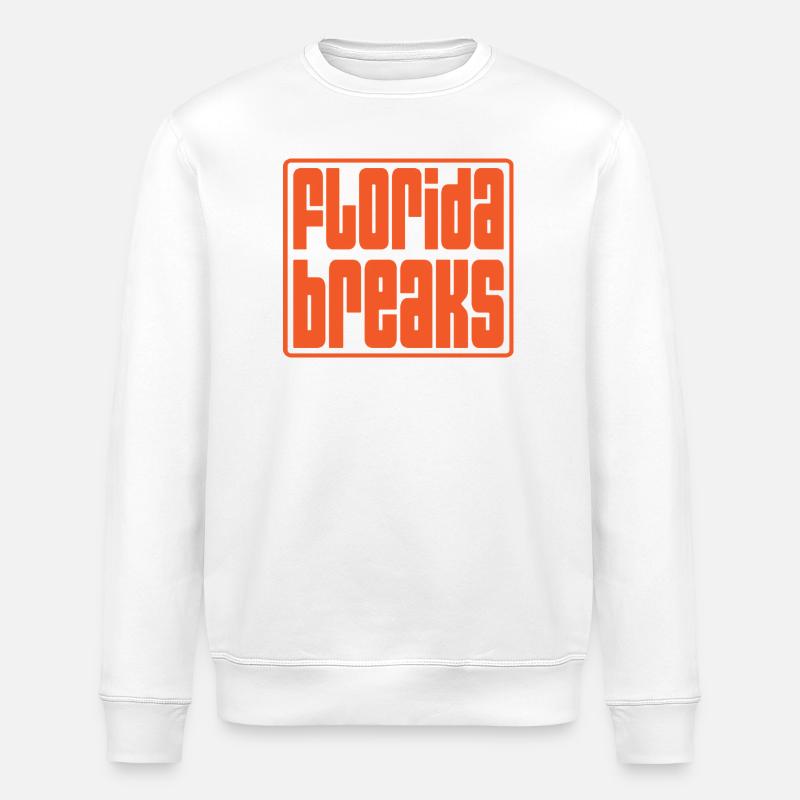 Florida bricht Breakbeat - Stanley/Stella Unisex Bio-Sweatshirt ROLLER - Weiß