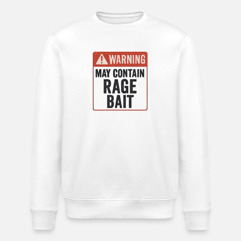 Wutköder-Warnung, lustiger Spruch - Stanley/Stella Unisex Bio-Sweatshirt ROLLER - Weiß