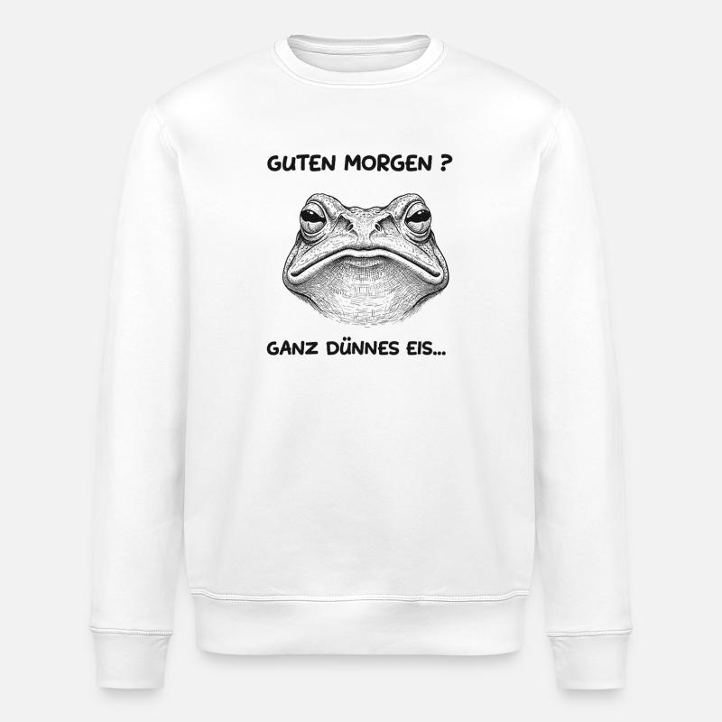 Dünnes Eis - Stanley/Stella Unisex Bio-Sweatshirt ROLLER - Weiß