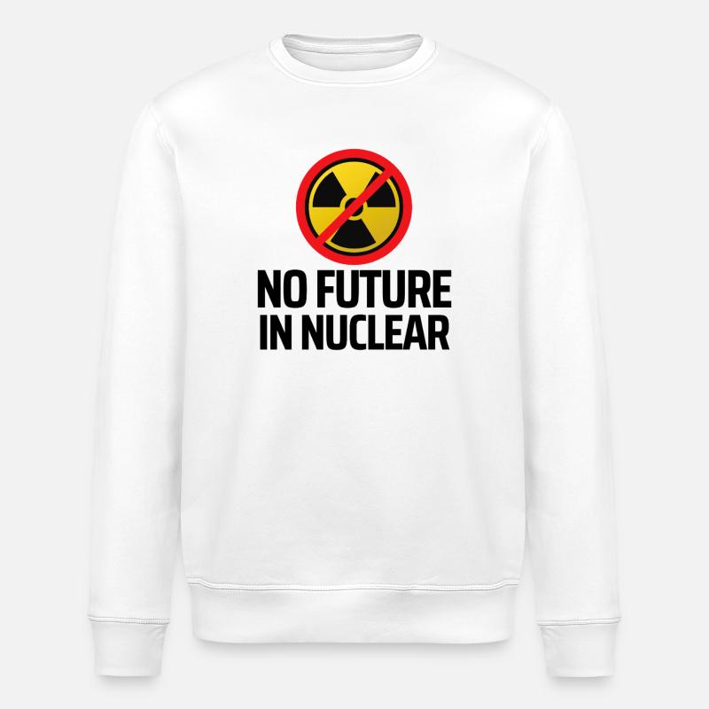 No nuclear power - Stanley/Stella ROLLER Unisex Organic Sweatshirt - white