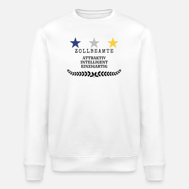 Douanier - Sweat bio ROLLER Stanley/Stella Unisexe - blanc