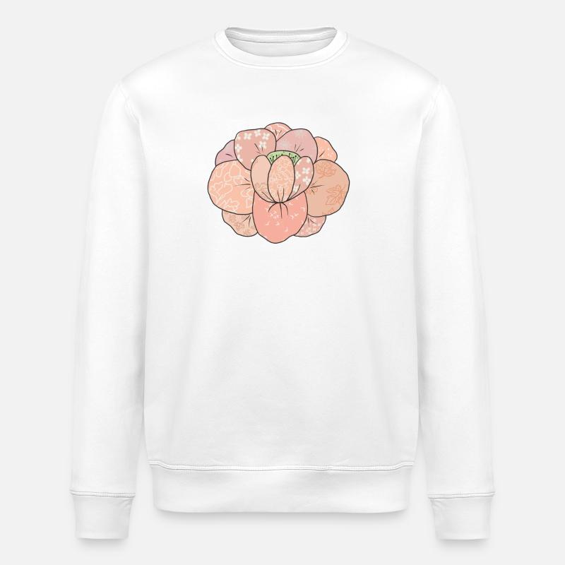 Aprikotrose - Stanley/Stella Unisex Bio-Sweatshirt ROLLER - Weiß