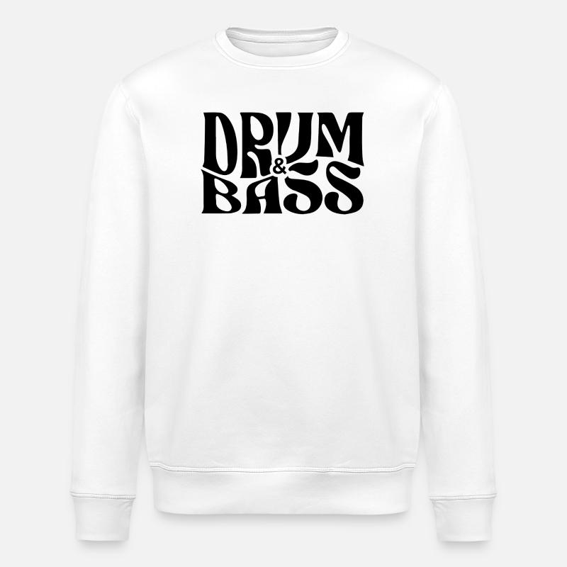 Conception de logo Drum and Bass - Sweat bio ROLLER Stanley/Stella Unisexe - blanc