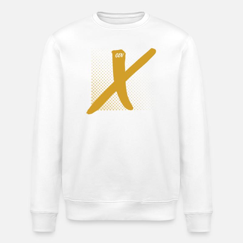 Génération X Doré X - Sweat bio ROLLER Stanley/Stella Unisexe - blanc