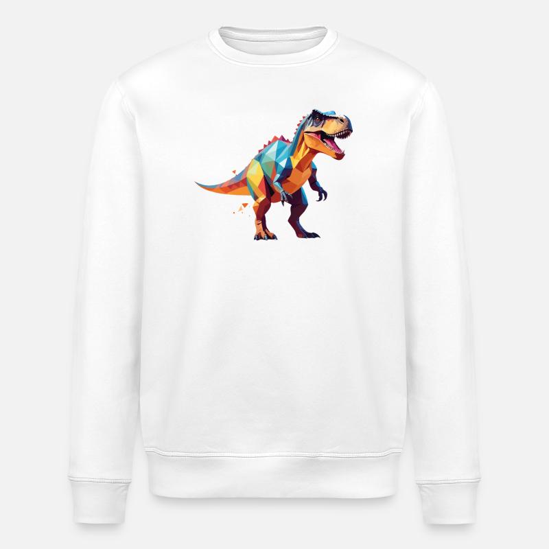 Dino2 - Stanley/Stella Unisex Bio-Sweatshirt ROLLER - Weiß