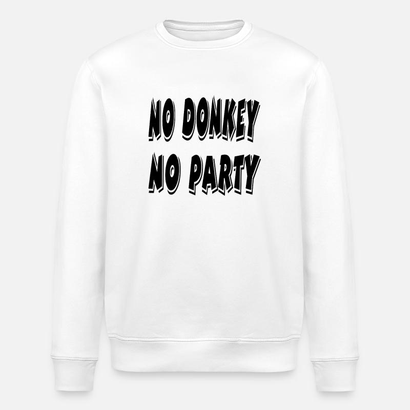 Esel - Stanley/Stella Unisex Bio-Sweatshirt ROLLER - Weiß