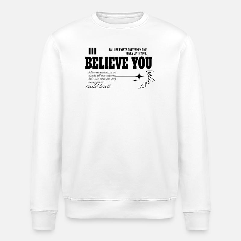 Croyez-vous - Sweat bio ROLLER Stanley/Stella Unisexe - blanc