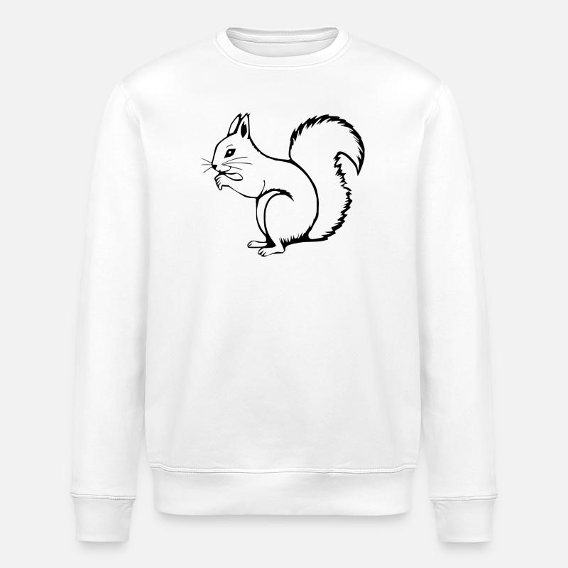 Eichhörnchen - Stanley/Stella Unisex Bio-Sweatshirt ROLLER - Weiß