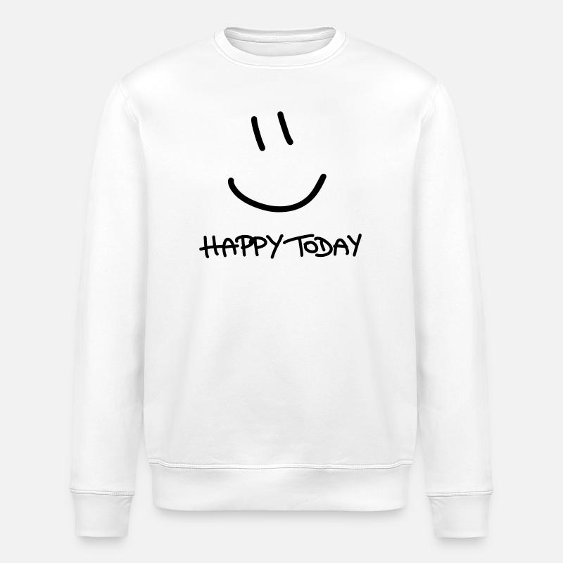 Happy Today - Stanley/Stella Unisex Bio-Sweatshirt ROLLER - Weiß