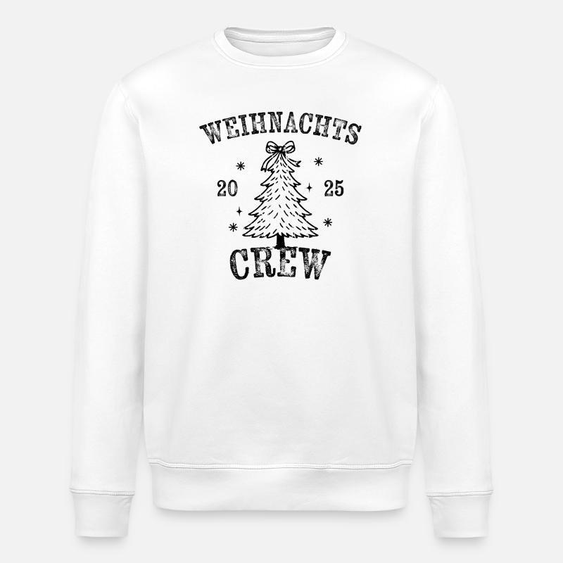 Weihnachtscrew 2025 - Stanley/Stella Unisex Bio-Sweatshirt ROLLER - Weiß