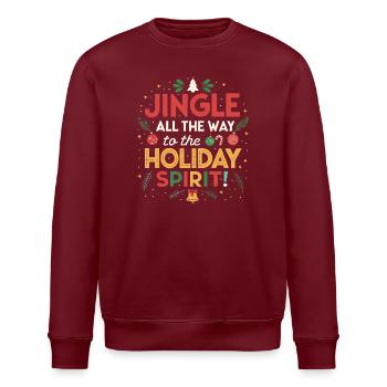 Jingle zum Urlaubspfad - Stanley/Stella Unisex Bio-Sweatshirt ROLLER - Weiß - Vorne - Nik (191cm)