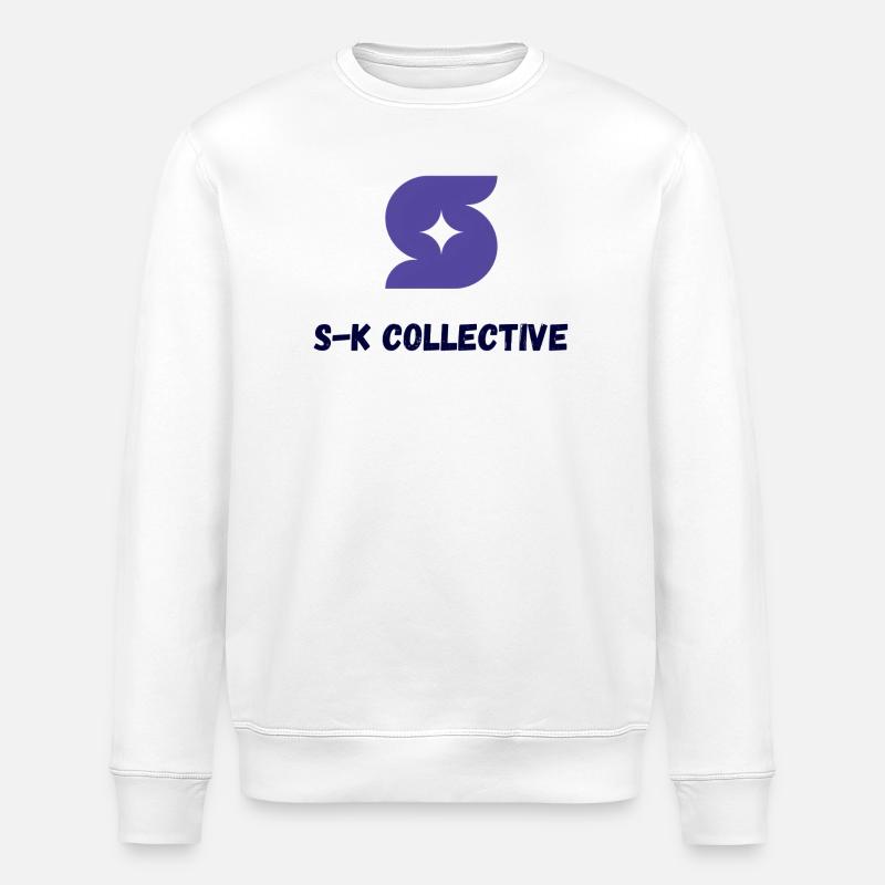 S- K Kollektives Logo - Stanley/Stella Unisex Bio-Sweatshirt ROLLER - Weiß