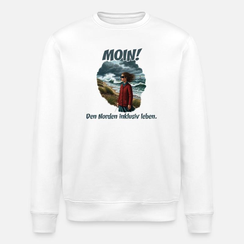 Moin y compris vent côtier - Sweat bio ROLLER Stanley/Stella Unisexe - blanc