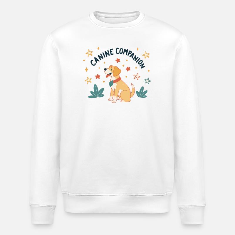 Hundebegleiter - Stanley/Stella Unisex Bio-Sweatshirt ROLLER - Weiß