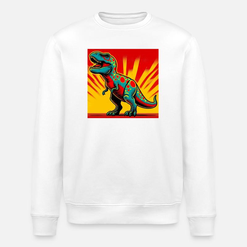 dinosaure - Sweat bio ROLLER Stanley/Stella Unisexe - blanc