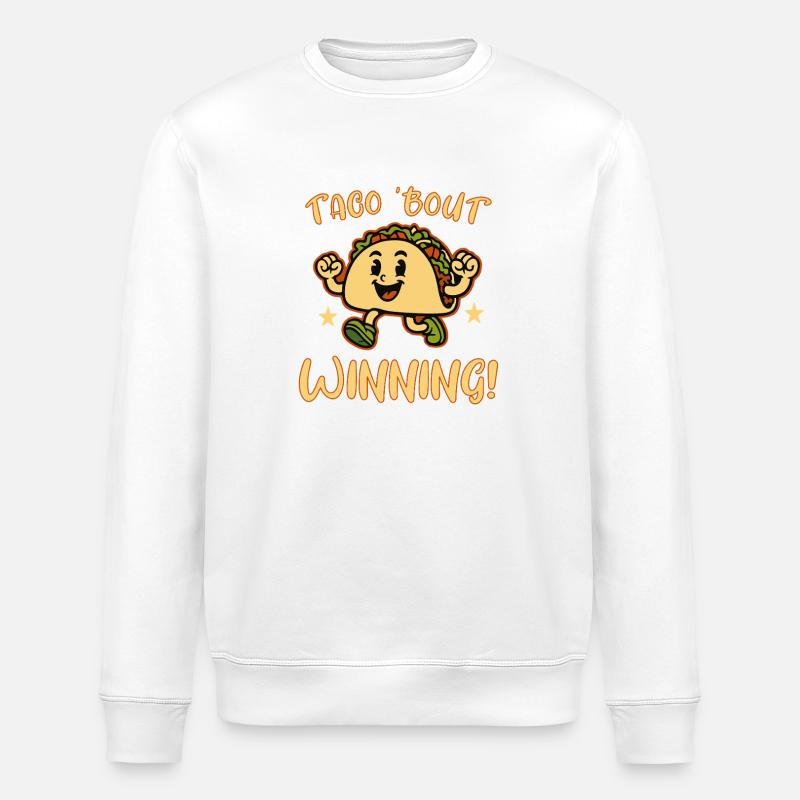 Taco Bout gewinnt - Stanley/Stella Unisex Bio-Sweatshirt ROLLER - Weiß