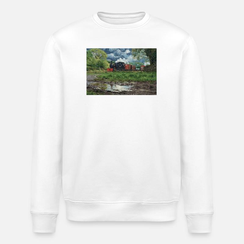 Narrow Gauge Storm - Stanley/Stella Unisex Bio-Sweatshirt ROLLER - Weiß