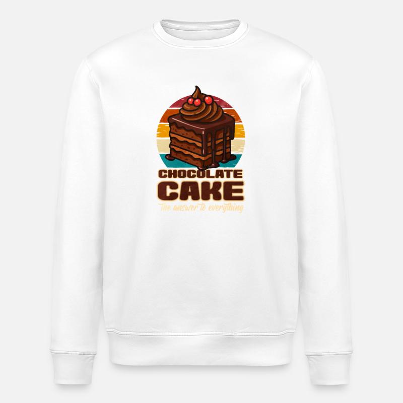 Gâteau Gâteau au chocolat Cadeau - Sweat bio ROLLER Stanley/Stella Unisexe - blanc