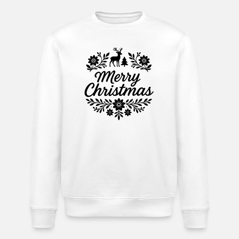 Noël - Sweat bio ROLLER Stanley/Stella Unisexe - blanc