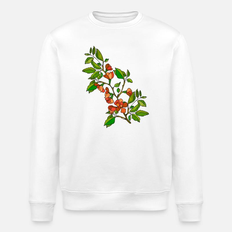 Blumen - Stanley/Stella Unisex Bio-Sweatshirt ROLLER - Weiß