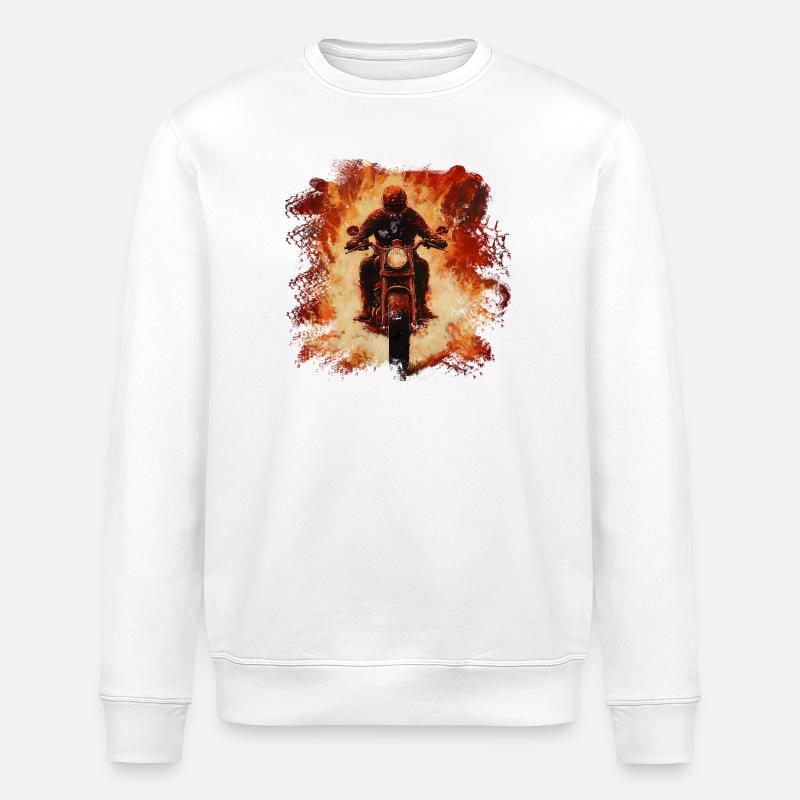 Motards de Flame Storm - Sweat bio ROLLER Stanley/Stella Unisexe - blanc