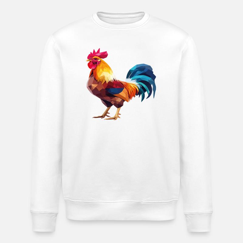 Hahnp3 - Stanley/Stella Unisex Bio-Sweatshirt ROLLER - Weiß