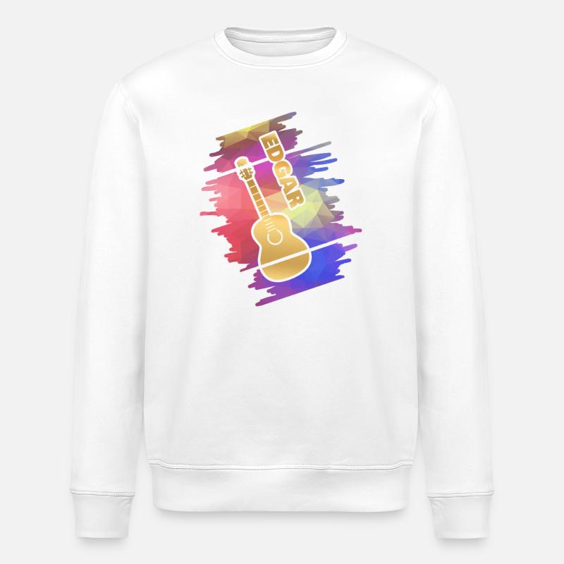 Guitare Edgar - Sweat bio ROLLER Stanley/Stella Unisexe - blanc