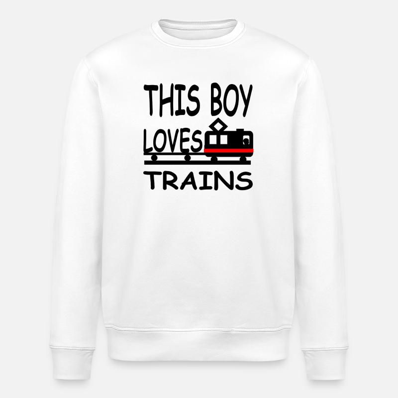 Trains - Sweat bio ROLLER Stanley/Stella Unisexe - blanc