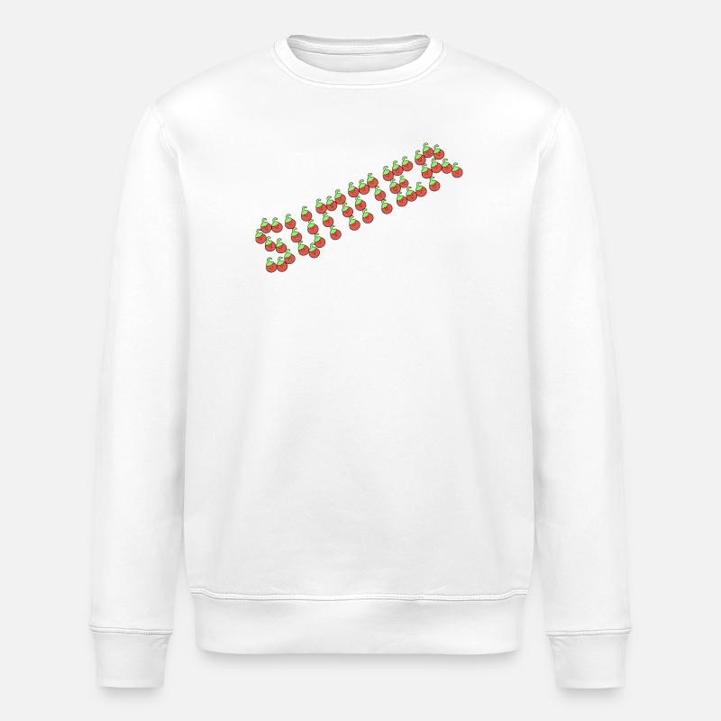 Tomate d’été - Sweat bio ROLLER Stanley/Stella Unisexe - blanc