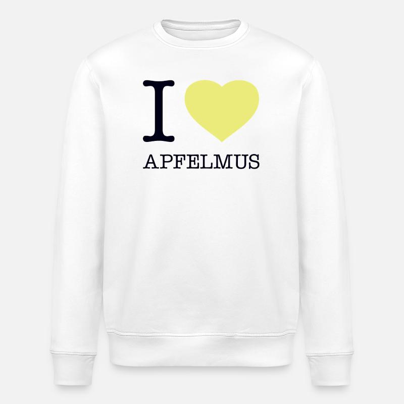 I love Apfelmus - Stanley/Stella Unisex Bio-Sweatshirt ROLLER - Weiß