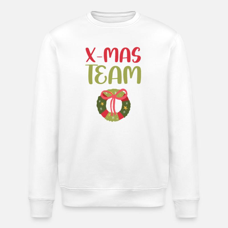 X-Mas Team - Stanley/Stella Unisex Bio-Sweatshirt ROLLER - Weiß
